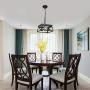 HMVPL Industrial Pendant Lighting Fixtures, Farmhouse Swag Chandeliers Hanging Light Mini Ceiling Lamp 2-Light for Kitchen Island Dining Room Bedroom Foyer Hallway Front Door