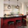 Infront Hanging Lights 1Light Farmhouse Chandelier Oil Rubbed Bronze Finish Pendant Kitchen Lighting Dining Room Lighting Fixtures Hanging Lamp Semi Flush Mount Ceiling Lights