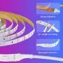 Music Sync LED Strip Light -Wixann 40FT RGB Color Changing Dimmable LED Strip Lights Kits with 44 Key RF Remote, SMD 5050 12V Flexible Led Tape Lights for Bedroom,Living Room,Kitchen TV or Party