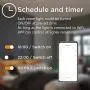 TALOYA Smart WiFi Ceiling Light(12 Inch-24W), Compatible with Alexa,Google,Remote Controller, Fixture with Ambient Light for Bedroom Living Room
