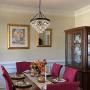 Wellmet Crystal Chandelier, Modern Farmhouse 6 Lights Tiers Crystal Light, Rustic Hanging Ceiling Pendant Lighting Fixture for Foyer, Bedroom, Living Dining Room, Entryway, Kitchen Island, 20”Dia