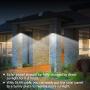 Solar Lights Outdoor Motion Sensor w/ 240 Bright COB LED, 16.4Ft Cable, 3 Lighting Modes, Adjustable Solar Panel. Wired Security Solar Powered Flood Lights for Indoor & Outside Yard(5500K, 2 Set)