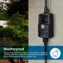 DEWENWILS Outdoor Light Sensor Timer, Weatherproof Countdown Photocell Plug in Timer with Electrical Grounded Outlets for String Light Garden Holiday 15 A, 1/2 HP, UL Listed 2 Pack