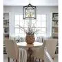 Z-LIGHT 3-Light Chandelier, Modern Lighting Fixture Farmhouse Rustic Pendant Light for Dining Room, Kitchen Island, Hallway (Gold in Black)