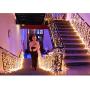 GYDING LED Icicle String Lights, Christmas Icicle Lights 16.4Ft 216 LEDs Window Curtain Starry Fairy Lights Plug in 8 Modes for Wedding Party Bedroom Garden Patio Outdoor Indoor (Warm White, 5)