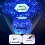 YU XIN Star Projector Night Light for Kids, Starry Projector with Bluetooth Speaker, Rotating LED Nebula Cloud Light for Kids Adults Bedroom Decoration