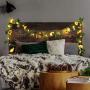 Mudder 2 Pieces Artificial Sunflower String Lights 60 LED 14.4 ft Sunflower Home Decoration Sunflower Battery Operated String Fairy Lights for Indoor Bedroom Wedding Home Garden Decor, Warm White