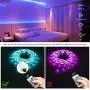 Onforu 49.2ft LED Strip Lights for Bedroom, 15m RGB LED Light Strip with Remote, Color Changing Rope Lights with 5050 LEDs, 24V Colored Room Lights, Adhesive Tape Light for TV, Ceiling, Cupboard, Bar