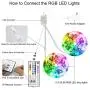 LED Strip Lights 50FT,RGB Color Changing LED Light Strips Flexible DIY, with 44 Keys IR Remote Controller LED Strips 2835, LED Lights for Bedroom, Kitchen, Party, Hallowen, Christmas(2 X 25FT/7.5m)