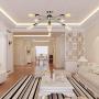 JHLBYL Sputnik Chandelier 8-Light Silver Modern Chandelier Fixture Classic Mid Century Semi Flush Mount Ceiling Light for Bedroom Living Room Dining Room Foyers