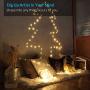 4 Pack Christmas Fairy String Lights, Battery Operated Waterproof 8 Modes Remote 50 Led 16.4ft Indoor Lights Copper Twinkle Lights for Bedroom Wedding Party Dinner Festival Decor (Warm White)