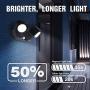Outdoor-Motion-Sensor-Security-Light Wireless COB Battery Powered Outdoor Lights IP44 Waterproof Adjustable Outdoor Flood Light for Garage Porch Barn Patio Backyard