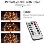 LED Fairy Lights Plug in Led String Lights 32.8FT 100 LED USB Twinkle Fairy Lights with Remote, 8 Modes Warm Light Copper Wire Lights for Bedroom Christmas (2 Pack, 32.8 ft)