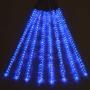 Twinkle Star Meteor Shower Rain Lights, 30cm 8 Tubes 288 LED Valentine Lights Icicle Snow Falling Christmas Lights Outdoor Raindrop Lights, Xmas Wedding Party Tree Holiday Decoration, Blue Twinkle Star Meteor Shower Rain Lights, 30cm 8 Tubes 288 LED Valentine Lights Icicle Snow Falling Christmas Lights Outdoor Raindrop Lights, Xmas Wedding Party Tree Holiday Decoration, Blue