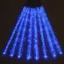 Twinkle Star Meteor Shower Rain Lights, 30cm 8 Tubes 288 LED Valentine Lights Icicle Snow Falling Christmas Lights Outdoor Raindrop Lights, Xmas Wedding Party Tree Holiday Decoration, Blue