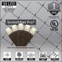 50 Warm White LED StretchNet Pro Expandable Christmas Net Lights for Medium Trees, LED Tree Wrap Lights, 20'' x 45'' Stretchable Net - Brown Wire Trunk Wrap Lights