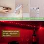 6.56 feet Battery Powered LED Strip Lights, DIY Indoor and Outdoor Decoration, Waterproof, 24 Keys Remote, 2 Pack