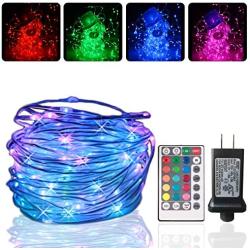 YESTORY 66Ft 200 LEDs Color Changing Outdoor Rope Lights,Multicolor