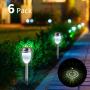 Nekteck 6 Pack Solar Pathway Lights, LED Solar Lights Outdoor Decorative for Garden, Yard, Patio, Landscape and Walkway, Waterproof Stainless Steel Material and High Lumen