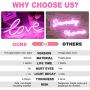 Neon Love Signs, LED Neon Signs for Wall Decor, Led Safety Art Wall Decoration Lights Neon Lights Night Table Lamp for Baby Room, Home, Wedding Decor, Kids Gift Neon Love Signs, LED Neon Signs for Wall Decor, Led Safety Art Wall Decoration Lights Neon Lights Night Table Lamp for Baby Room, Home, Wedding Decor, Kids Gift