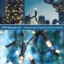 Christmas String Lights End-to-End Plug 8 Modes 108FT 300 LED IP55 Outdoor Waterproof UL Certificated Indoor Fairy Lights Halloween Garden Patio Wedding Christma Trees Parties Decoration Warm White