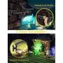 ROSHWEY Solar Landscape Lights Outdoor 4 Pack Colorful Spot Lights 22 LED Bright Waterproof Flood Lamps for Garden Lawn Walkway Pathway Yard Driveway Pool