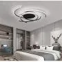 BINB LED Ceiling Light,Dimmable Dining Room Bedroom Fixtures,Remote Control Changing Color Ceiling Lamps, Modern Living Room Flush Mount Acrylic Chic Chandelier Lighting,Black,22'' BINB LED Ceiling Light,Dimmable Dining Room Bedroom Fixtures,Remote Control Changing Color Ceiling Lamps, Modern Living Room Flush Mount Acrylic Chic Chandelier Lighting,Black,22''