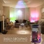 Color Changing LED Light Bulb 8W RGBW Controlled by APP, Sync to Music, Dimmable RGB Multi-Color 60 Watt Equivalent E26 Edison Screw (2 Pack)
