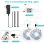 WenTop Led Strip Lights 32.8ft for Bedroom with Remote (2 Rolls of 16.4ft)