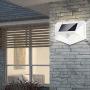 JIOR Solar Motion Sensor Lights Outdoor 100 LED 270° Wireless Light IP65 Waterproof Security Light (WHITE-100LED-4PCS)