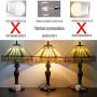 Tiffany Lamp Yellow Hexagon Stained Glass Shade Antique Zinc Base Mission Style Table Read Lighting W12H18 Inch S011 WERFACTORY LAMPS Living Room Bedroom Study Coffee Bar Bedside Desk Art Crafts Gifts