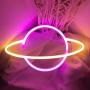 iceagle Planet Light Neon Signs Neon Lights for Wall Decor,USB or Battery LED Signs for Bedroom, Decorative Neon Light Sign for Christmas,Birthday Party, Living Room, Girls,Kids Room