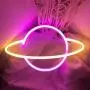 iceagle Planet Light Neon Signs Neon Lights for Wall Decor,USB or Battery LED Signs for Bedroom, Decorative Neon Light Sign for Christmas,Birthday Party, Living Room, Girls,Kids Room