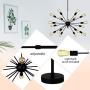 VINLUZ Modern Farmhouse Chandelier Lighting-18 Lights Sputnik Chandelier Black Industrial Pendant Semi-Flush Mount Ceiling Light Fixture VINLUZ Modern Farmhouse Chandelier Lighting-18 Lights Sputnik Chandelier Black Industrial Pendant Semi-Flush Mount Ceiling Light Fixture