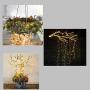 WSgift 2 Pack 250 LEDs Waterfall Shape Twinkle Fairy Lights, 8 Modes 10 Strands Waterproof Battery Operated Silver Copper Wire Warm White Vine String Lights for Outdoor Garden Christmas Decorations