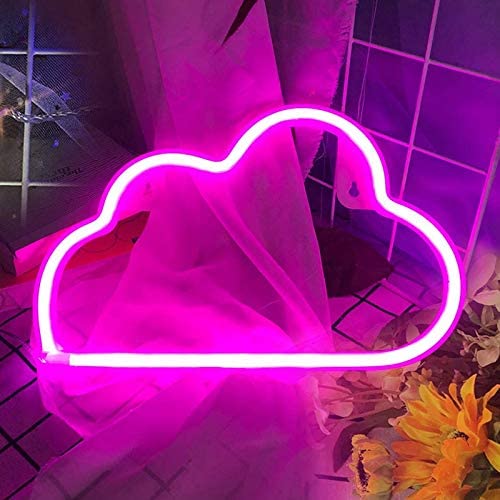LED Neon Signs for Wall Decor,USB or Battery Decor Light,Neon Light for Bedroom,LED Neon Decorative Lights for Christmas,Party,Girls Living Room (Pink)