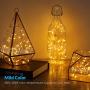 4 Pack Christmas Fairy String Lights, Battery Operated Waterproof 8 Modes Remote 50 Led 16.4ft Indoor Lights Copper Twinkle Lights for Bedroom Wedding Party Dinner Festival Decor (Warm White)