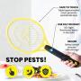 Zap It Bug Zapper Rechargeable Bug Zapper Racket, 4,000 Volt, USB Charging Cable, 2 Pack