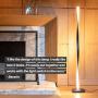 Brightech Helix - Modern LED Floor Lamp for Living Room Bright Lighting - Get Compliments: Unique, 48'' Tall Light for Bedrooms, Offices - Dimmable, Contemporary Indoor Pole Lamp - Black
