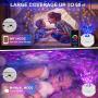 Galaxy Light Projector for Bedroom,Starry Night Light Projector,Nebula Cloud/Ocean Wave,Auto Timer,Star Projector for Kids Adults,Bedroom Light,Ceiling,Smart App Works with Alexa Google Assistant