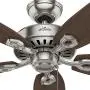 Hunter Builder Elite Indoor Ceiling Fan with Pull Chain Control, 52'', Brushed Nickel