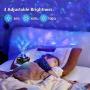 Star Projector, 2 in 1 Ocean Wave Starry Light Projector LED Nebula Cloud for Kids Bedroom/Game Rooms/Home Theatre/Night Light Ambiance with Bluetooth Music Speaker, with Remote Control, EURPMASK