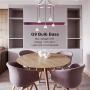 BONLICHT Modern Crystal Glass Chandelier 5 Light Kitchen Island Pendant Lighting Chrome Chandelier Linear Light Fixture Hanging Pendant lamp Contemporary Flush Mount Ceiling Light for Dining Room
