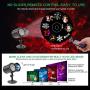 Christmas Projector Lights,2020 New Version No Slide 2 in 1 Ocean Wave Projector with 14 Moving Patterns & 10 Ocean Waves IP65 Waterproof LED Xmas Theme Indoor/Outdoor Decorative Light with Remote