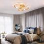 Ganeed Dimmale Flush Mount Ceiling Light,146W Acrylic Comtemporary LED Chandelier with Three Circles,LED Ceiling Lamp Fixture for Kitchen Foyer Dining Room Living Room Bedroom Bar(3000-6500K)