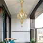 VsSun Modern Creative Birds nest Geometry Golden Crystal Chandelier Ceiling lamp Crystal Chandelier Living Room Bedroom Dining Room Chandelier E14 1/1825-1