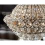 Wallingford Antique Brass Chandelier 16'' Wide Crystal Shade 6-Light Fixture for Dining Room House Foyer Kitchen Island Entryway Bedroom Living Room - Vienna Full Spectrum