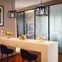 PUMING Modern Black Hanging Cage Light Fixture,Farmhouse Pendant Light for Kitchen Dining Room Bar Foyer Office