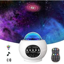 Star Projector Night Light Projector with LED Galaxy Ocean Wave Projector Bluetooth Music Speaker for Baby Bedroom,Game Rooms,Party,Home Theatre,Night Light Ambiance