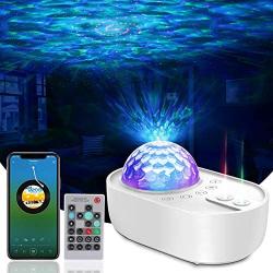 Night Light Projector, Galaxy Projector Light with Nebula Cloud & Ocean Wave, Bluetooth Music Speaker, Star Projector Night Lamp for Baby, Night Light for Kids & Adults, Party/Bedroom/Home Decor/Gift